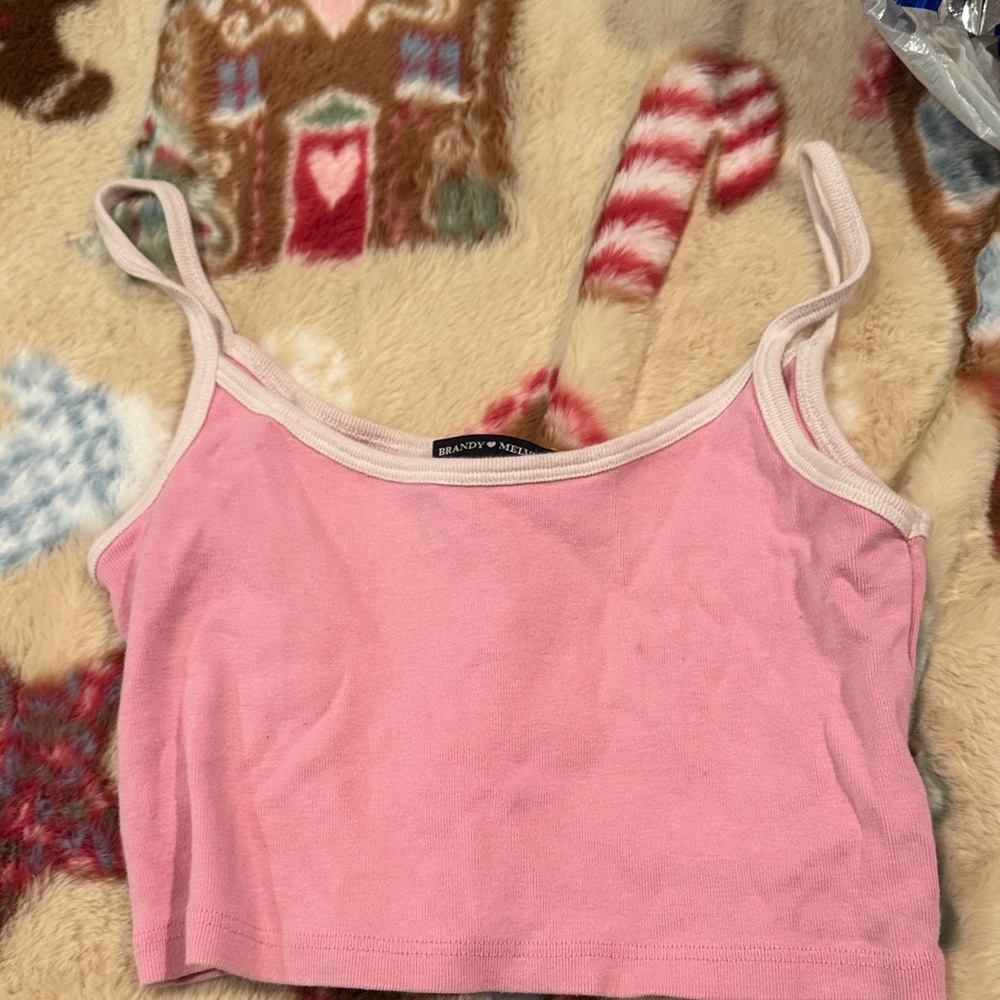 Brandy Melville Pink Crop Top